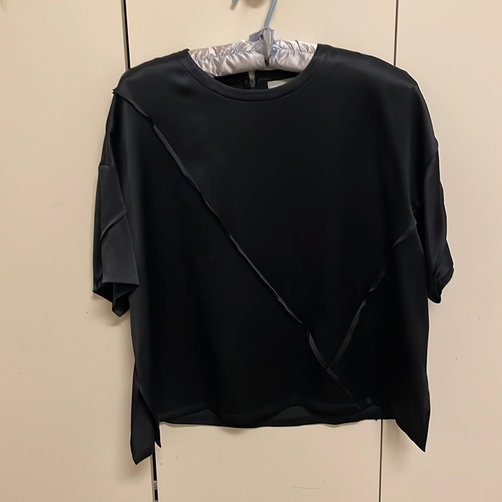 Vince Silk Short Sleeve Top